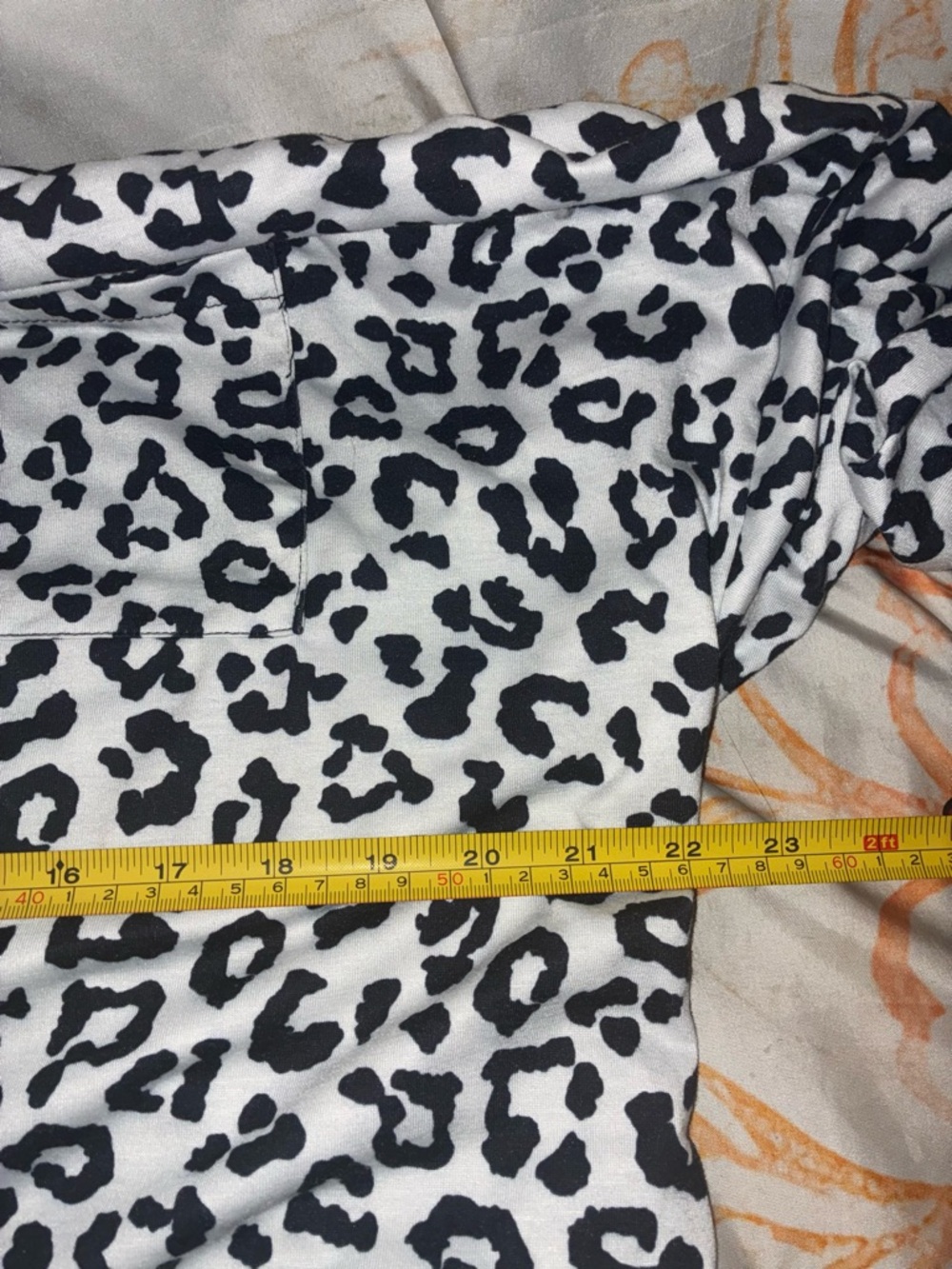 Black and White Leopard Print Sweatshirt with Black Leggings - Picture 8 of 12